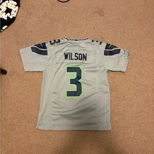 Gray Football Jersey with Number 3